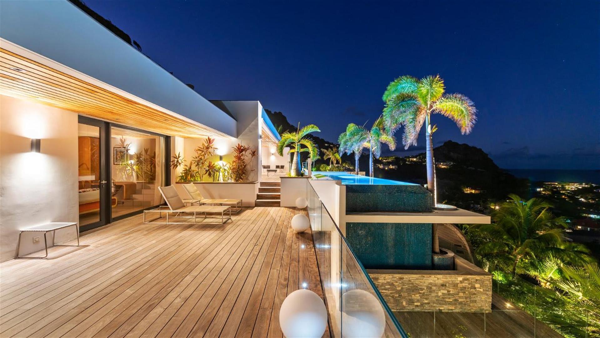 Villa Architecture Jewel Set On A Hillside à St. Barthelemy Extérieur photo