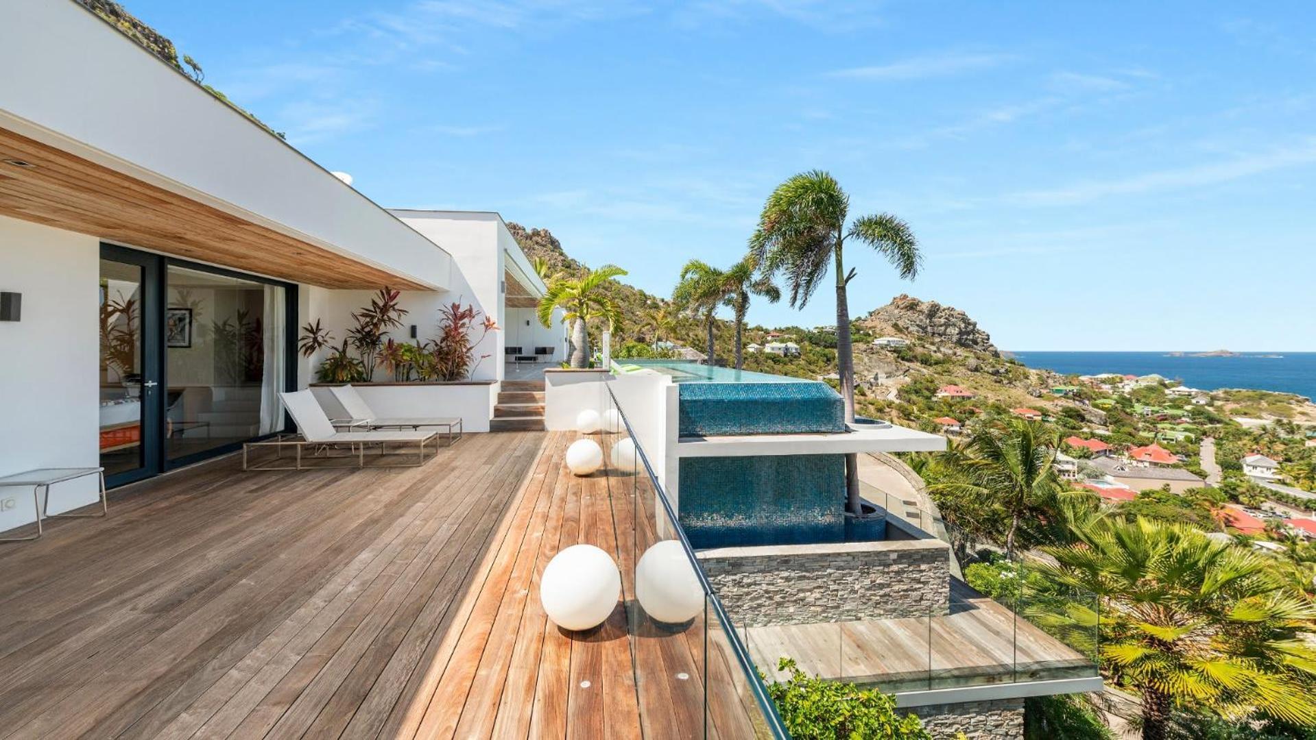 Villa Architecture Jewel Set On A Hillside à St. Barthelemy Extérieur photo