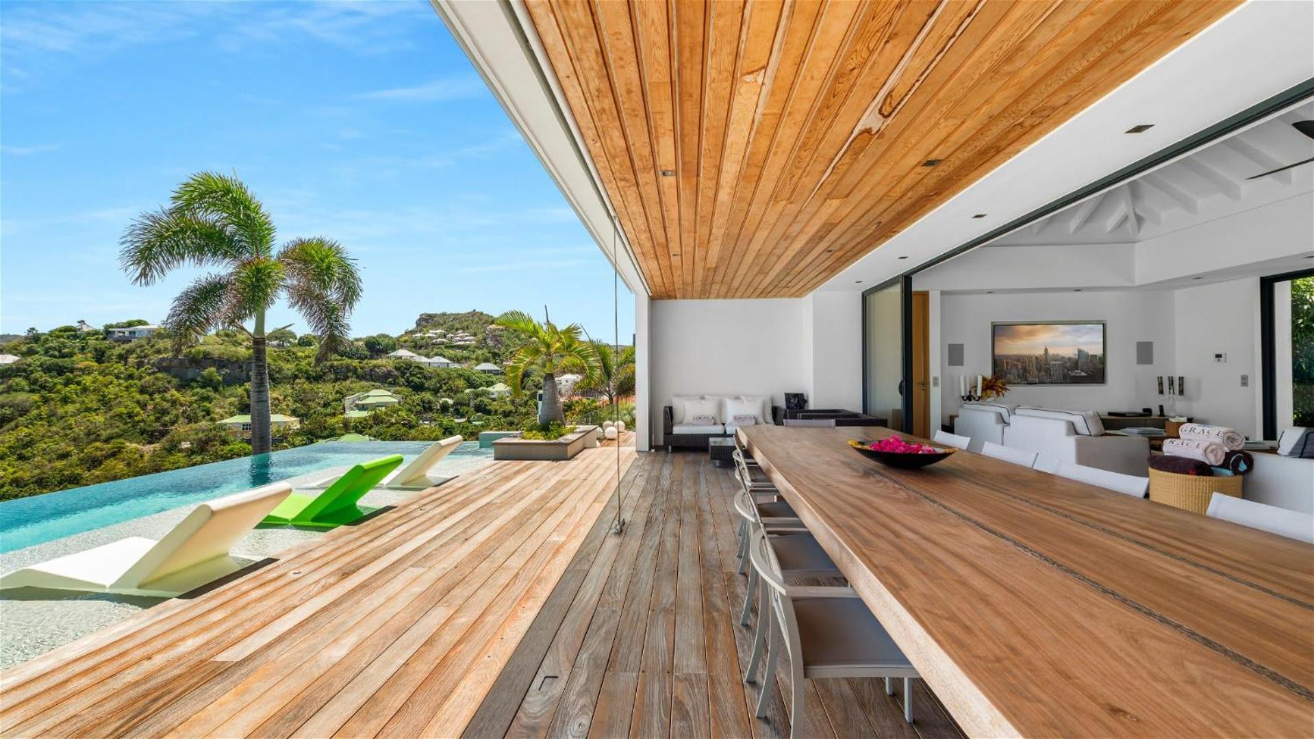 Villa Architecture Jewel Set On A Hillside à St. Barthelemy Extérieur photo