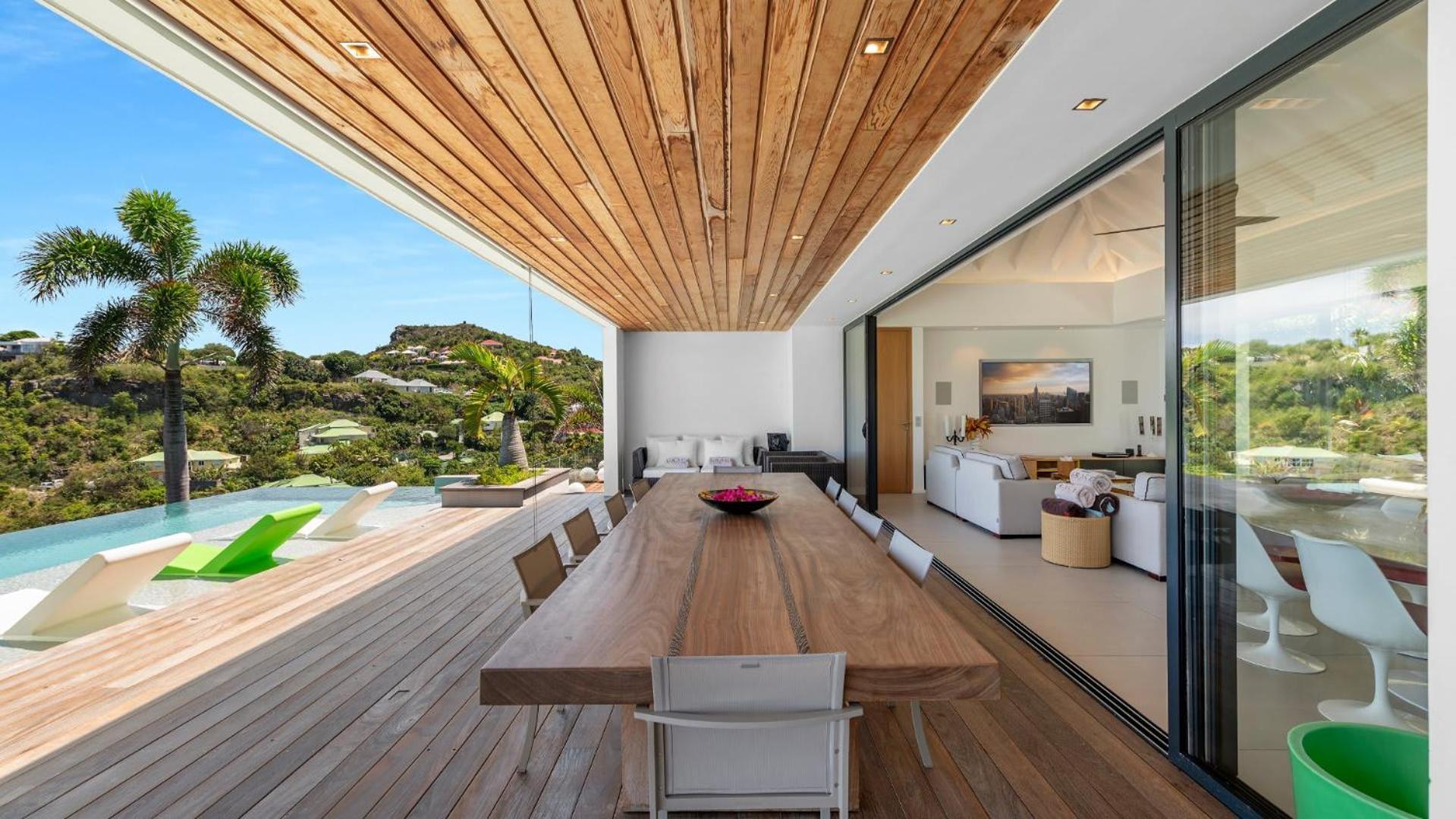 Villa Architecture Jewel Set On A Hillside à St. Barthelemy Extérieur photo
